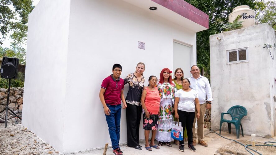 Como parte de nuestra gira de trabajo por Hopelchén, visitamos la comunidad de Ich-Ék para entregar cuartos dormitorio del Programa de Mejoramiento de Vivienda