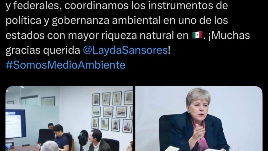 Sostuvimos una reunión virtual con la secretaria de Medio Ambiente y Recursos Naturales, Alicia Bárcena, para fortalecer la agenda ambiental de Campeche