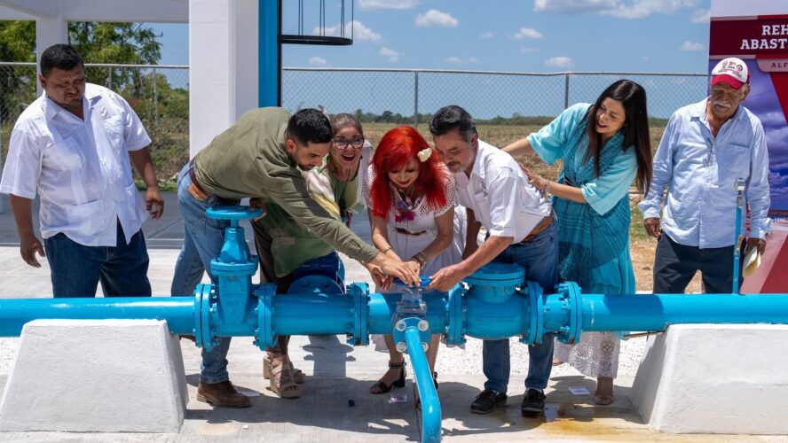 En Alfredo V. Bonfil, inauguramos el Sistema de Almacenamiento y Distribución de Agua