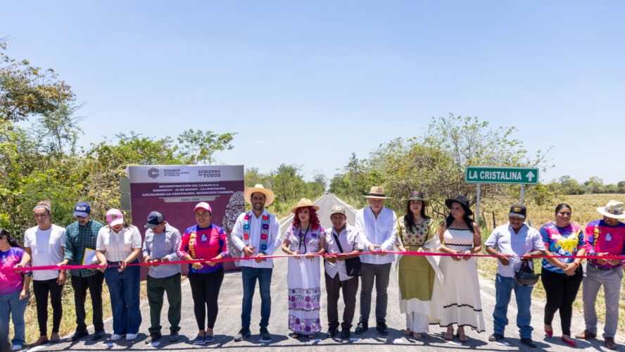 En beneficio de 810 habitantes, inauguramos el camino E.C. (Sabancuy–18 de Marzo)