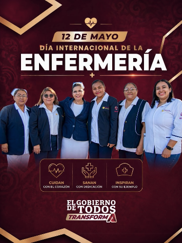 Quiero reconocer a todas las enfermeras y enfermeros de México. Son personas de luz que se han convertido en figuras emblemáticas