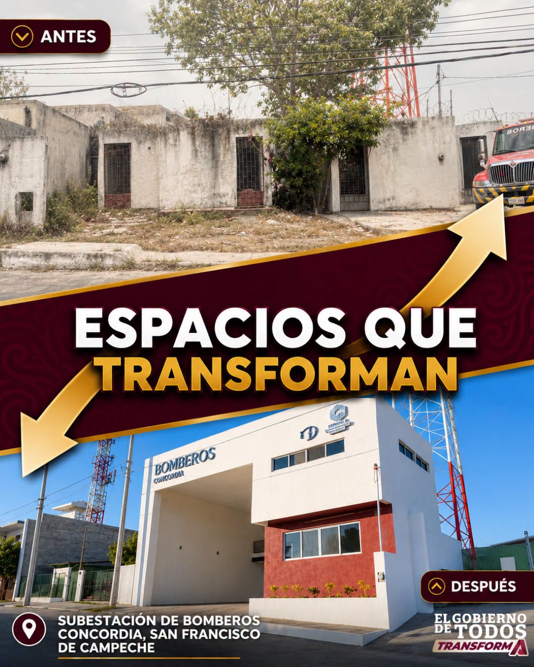 Donde antes había deterioro, hoy hay un espacio digno para servir a los campechanos