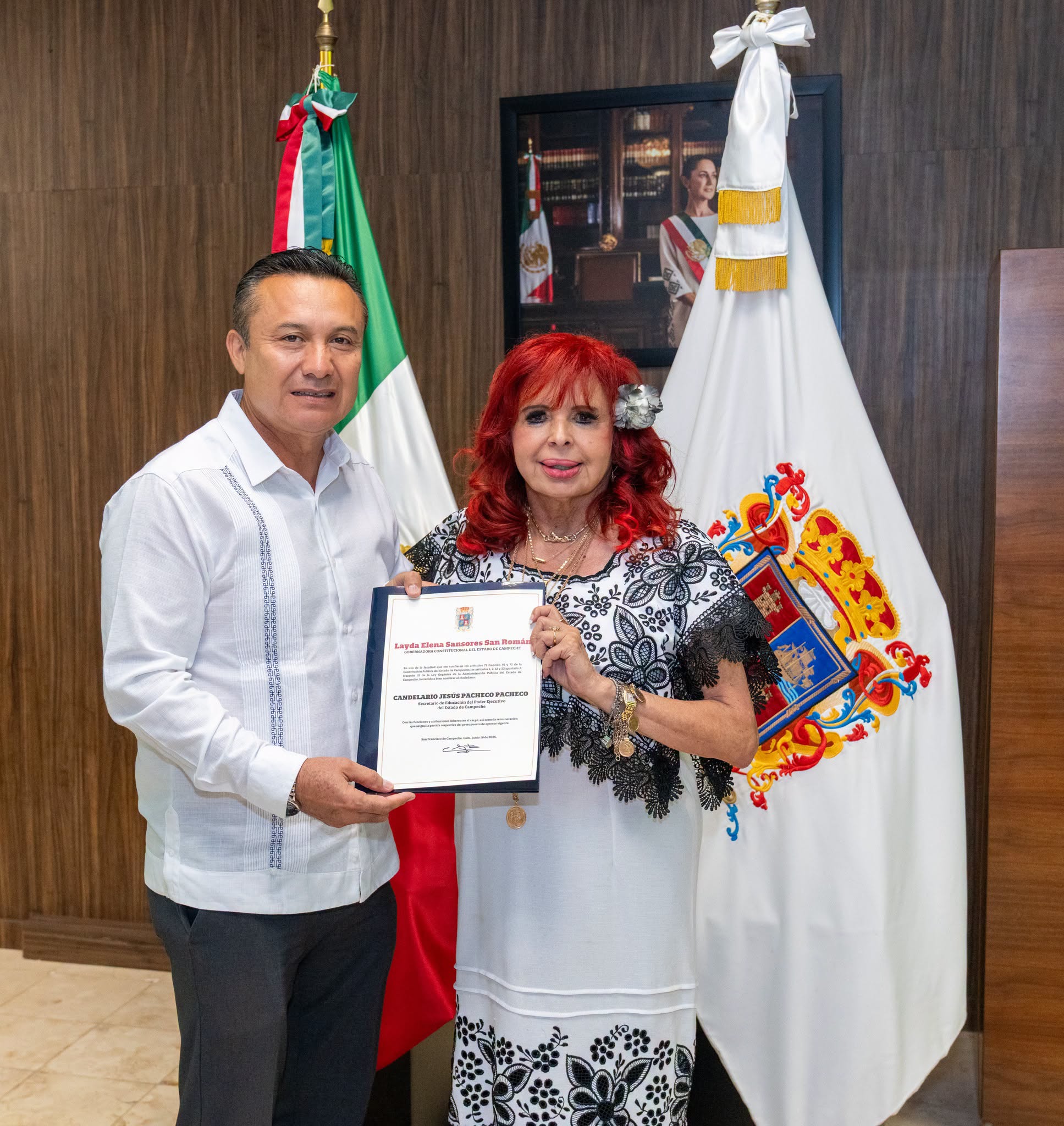 amos la bienvenida y nombramiento al Mtro. Candelario Pacheco quien asume desde hoy la Secretaría de Educación del Estado