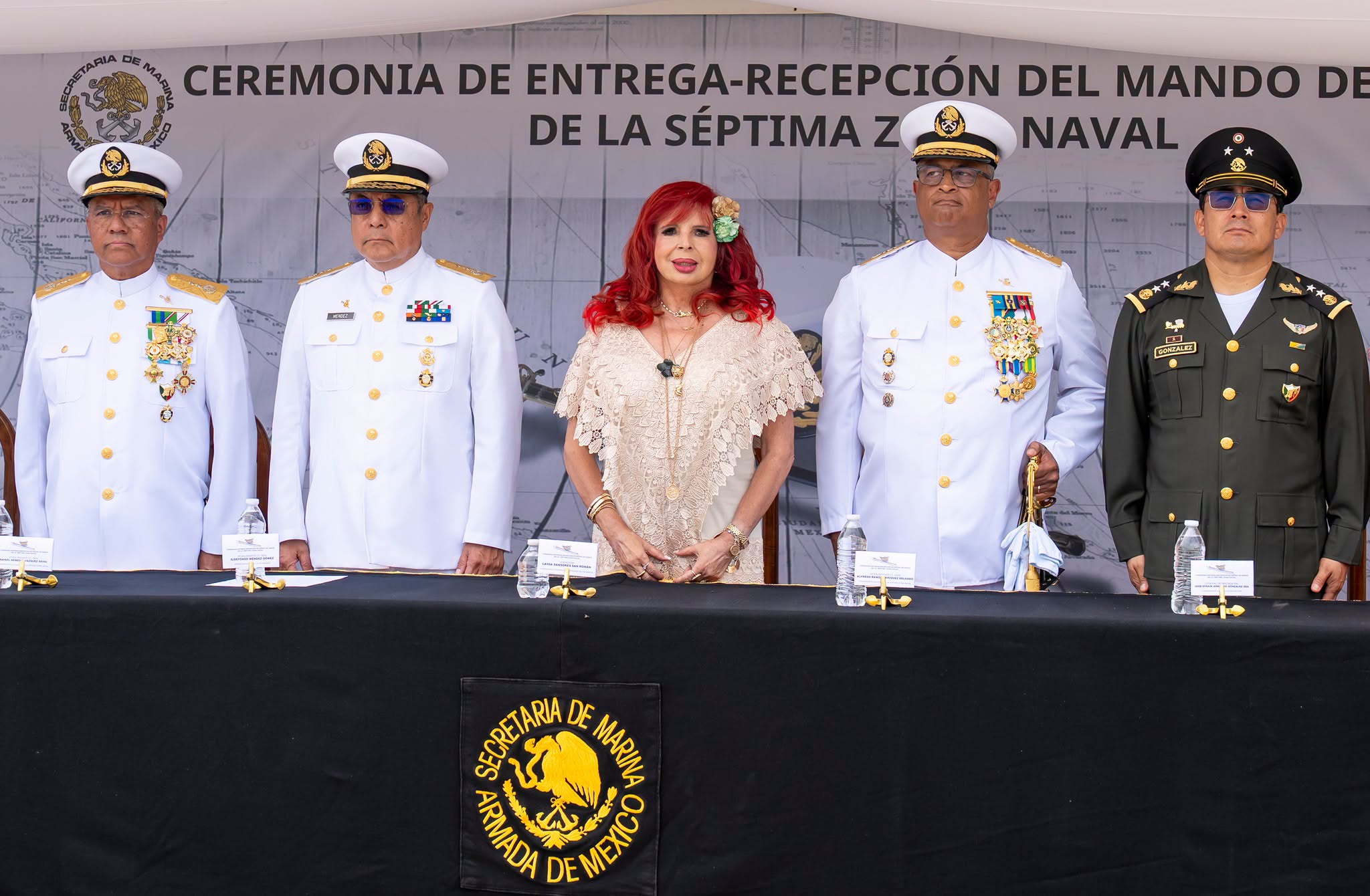 Hoy asistí a la Ceremonia de Entrega-Recepción del Mando de Armas de la Séptima Zona Naval