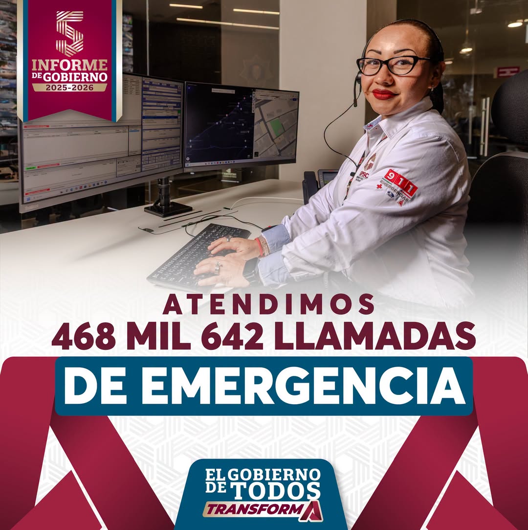 Hemos atendido más de 468 mil llamadas de emergencia