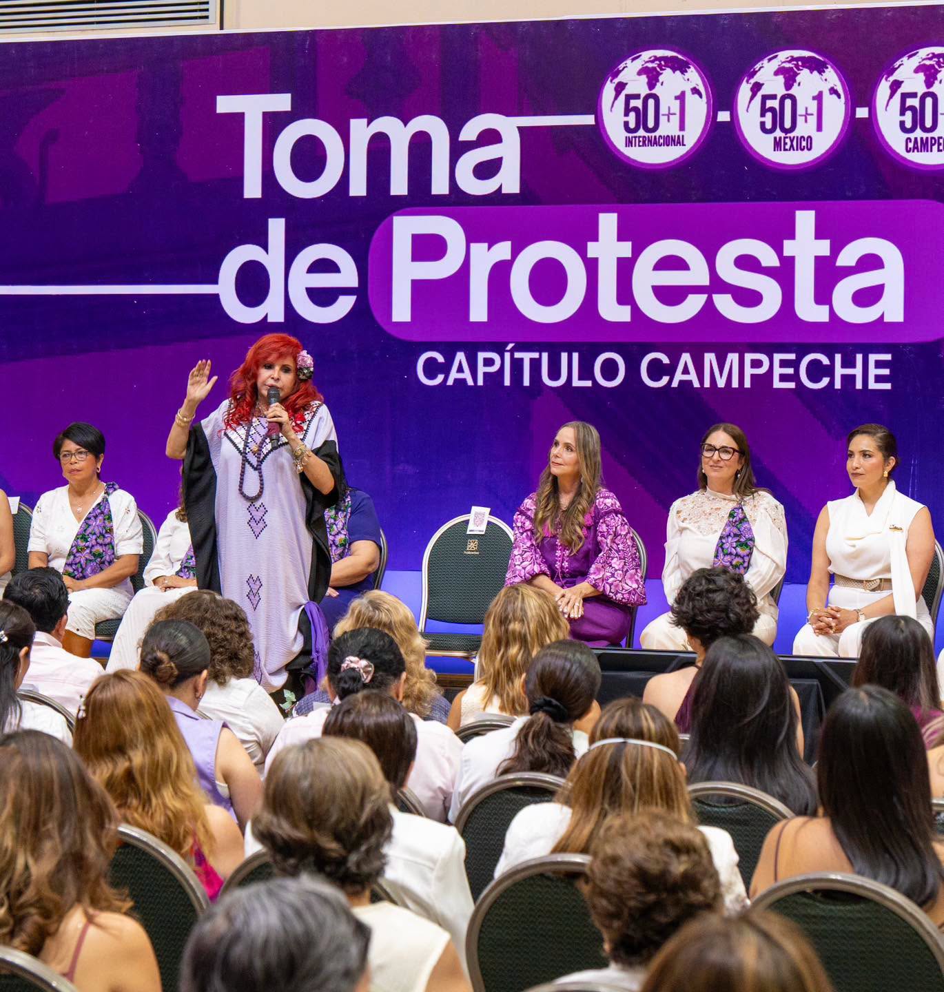 Me dio mucho gusto acompañar la toma de protesta del capítulo 50+1 Campeche